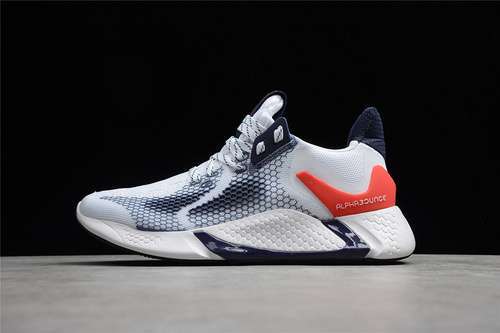 【280】[CG5584]-[ALPHABOUNCE INSTINCT SHOES CLOUD WHITE/NAVY BLUE/RED]-[MAN:40-45]