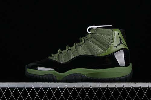 【460】[CT8012-300]-[AIR JORDAN 11 RETRO BLACK/GREEN]-[MAN:40-48.5]