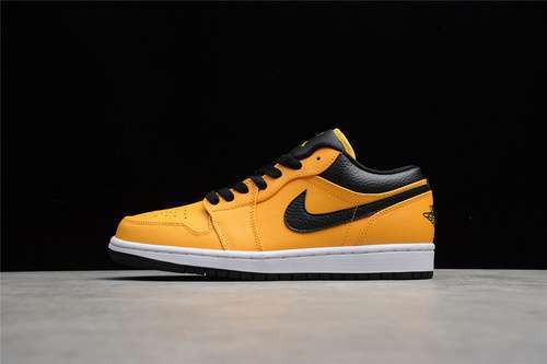 【300】[553558-700]-[AIR JORDAN 1 LOW UNIVERSITY GOLD/BLACK/WHITE]-[WOMAN:36-39]-[MAN:40-46]