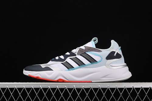 【280】[FW7194]-[NEO FUTUREF LOW CLOUD WHITE/CORE BLACK/BLUE]-[WOMAN:36-39]-[MAN:40-45]