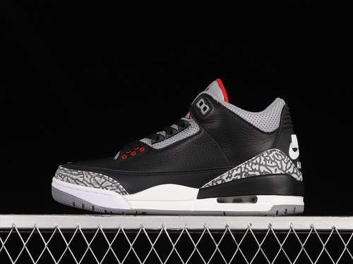 【340】[854262-001]-[AIR JORDAN 3 RETRO OG BLACK CEMENT 2018 BLACK/CEMENT GREY-WHITE-FIRE RED]-[40-46]