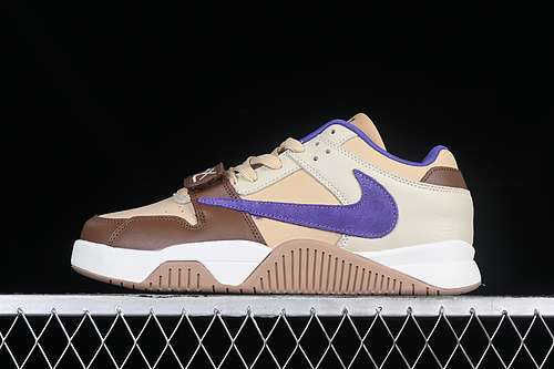 【300】[FZ8117-900]-[TRAVIS SCOTT JORDAN CUT THE CHECK GREY/BROWN/PURPLE/WHITE]-[UNISEX:36-46]