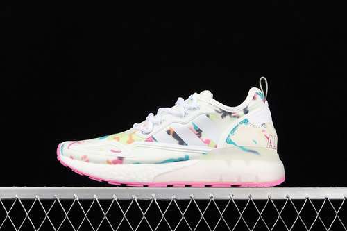 【320】[GX5405]-[ZX 2K BOOST SHOES CLOUD WHITE/SCREAMING PINK/ACID MINT]-[WOMAN:36-40]