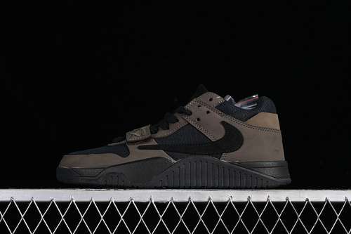 【300】[FZ8117-200]-[TRAVIS SCOTT X JORDAN CUT THE CHECK AJ1 DARK MOCHA/BLACK/FOSSIL/BARELY GREEN]