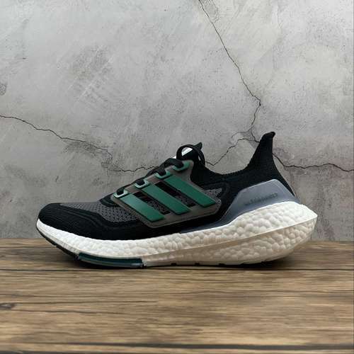 【300】[FZ1923]-[ULTRABOOST 21 SHOES CORE BLACK/SUB GREEN/GREY FIVE]-[MAN:39-48]