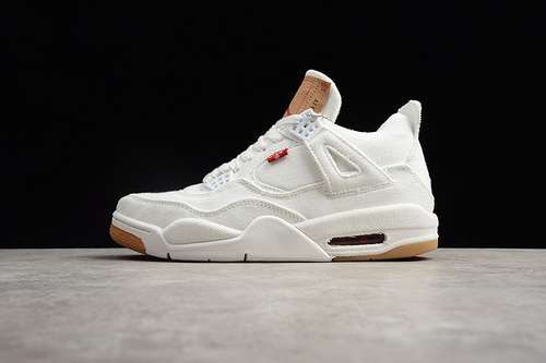 [AO2571-100]-[LEVI&#x27;S X AIR JORDAN 4 DENIM WHITE/WHITE/WHITE]-[MAN:40-48]-[OGHP00180]