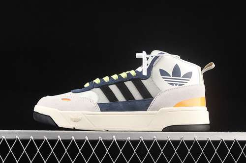 【360】[H00173]-[POST UP SHOES CLOUD WHITE/BLACK/GREY-ORANGE]-[WOMAN:36-39]-[MAN:40-45]
