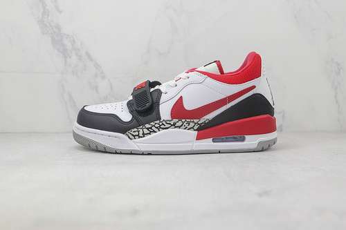 【340】[CD7069-160]-[JORDAN LEGACY 312 LOW BLACK TOE WHITE/FIRE RED/BLACK/WOLF GREY]-[UNISEX:36-46]