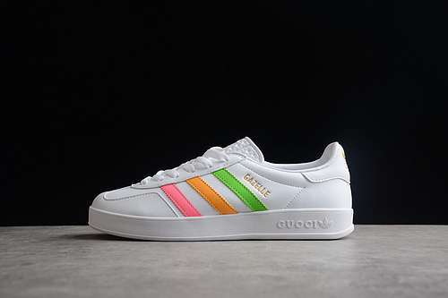 【280】[GU*CCI＆GAZELLE SHOES CLOUD WHITE/CLOUD WHITE/MULTI-COLOR]-[WOMAN:36-39]-[MAN:40-45]