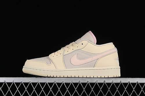 【260】[FQ1925-100]-[AIR JORDAN 1 LOW KHAKI/PINK]-[WOMAN:36-39]-[MAN:40-46]