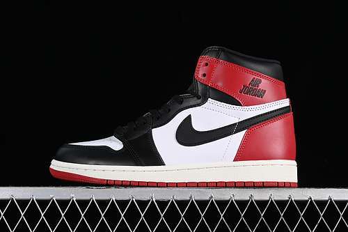 【360】[DZ5485-106]-[AIR JORDAN 1 HIGH OG BLACK TOE REIMAGINED BLACK/BLACK/VARSITY RED/WHITE][36-47.5]