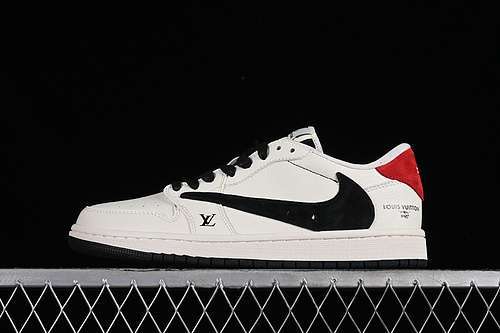 【360】[LX1988-700]-[TRAVIS SCOTT FRAGMENT DESIGN AIR JORDAN 1 LOW OG SP BLACK/WHITE/RED]-[36-45]