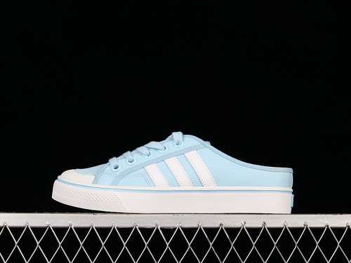 【190】[CC2526]-[NIZZA SEMI SLIPPERS SKY BLUE/SKY BLUE/CLOUD WHITE]-[WOMAN:36-40]