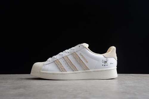 【270】[HQ6356]-[SUPERSTAR LILO &amp; STITCH CLOUD WHITE/CLOUD WHITE/BEIGE]-[WOMAN:36-39]-[MAN:40-