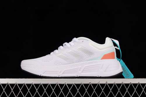 【240】[GZ0617]-[QUESTAR SHOES CLOUD WHITE/LIGHT GREY/ORANGE]-[WOMAN:36-39]-[MAN:40-45]