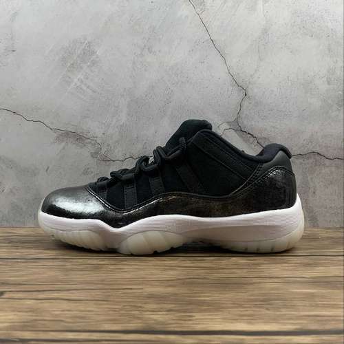 【430】[528895-010]-[AIR JORDAN 11 RETRO LOW BARONS BLACK/METALLIC SILVER-WHITE]-[MAN:40-47]