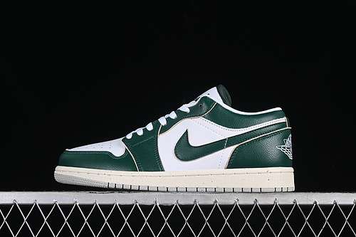 【260】[FQ7687-300]-[AIR JORDAN 1 LOW WHITE/GREEN]-[WOMAN:35.5-39]-[MAN:40-47.5]