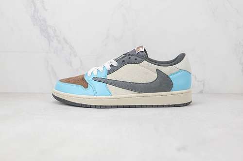 【320】[CQ4277-177]-[TRAVIS SCOTT X AIR JORDAN 1 LOW OG REVERSE MOCHA/GREY/OFF WHITE]-[UNISEX:36-46]