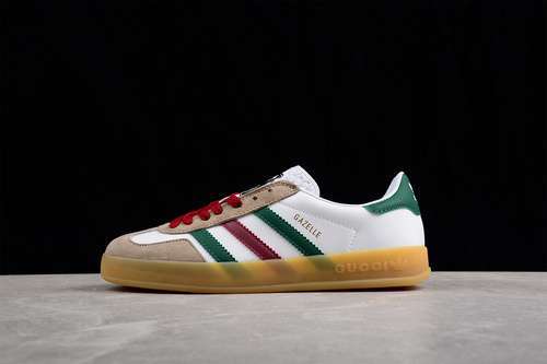 【250】[IA9089]-[GAZELLE SHOES X GU*CCI CLOUD WHITE/RED/GREEN-GUM]-[WOMAN:36-39]-[MAN:40-45]