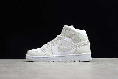 【300】[CV5280-103]-[AIR JORDAN 1 MID WHITE/SPRUCE AURA-SPRUCE AURA]-[UNISEX:36-47.5]