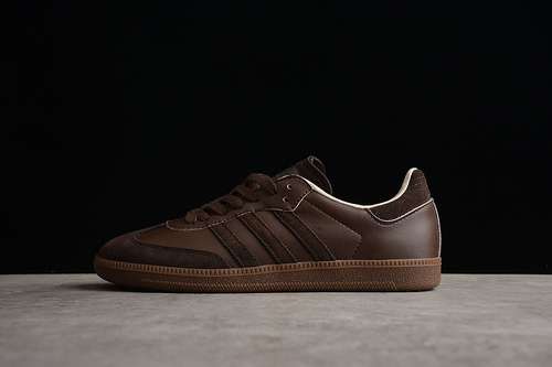 【250】[FZ5602]-[WALES BONNER X SAMBA SHOES DARK BROWN/DARK BROWN/WHITE]-[WOMAN:35-39]-[MAN:40-45]