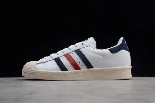 [CQ2886]-[SUPERSTAR 80S WHITE/BLUE/RED]-[WOMAN:36-39 1/3]-[MAN:40-44]-[OG00114]