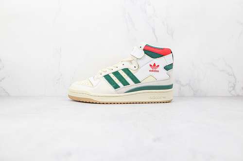 【360】[GX9055]-[FORUM 84 HIGH BUCKS WHITE/GREEN/RED]-[WOMAN:36-39]-[MAN:40-45]