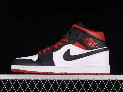 【320】[DQ8423-106]-[AIR JORDAN 1 MID GS USA WHITE/GYM RED-BLACK]-[WOMAN:36-39]-[MAN:40-46]