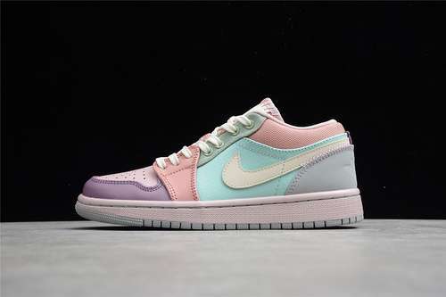 【300】[DJ5196-615]-[AIR JORDAN 1 LOW MULTI PASTEL WHITE/MULTI-COLOR]-[WOMAN:36-39]-[MAN:40-45]
