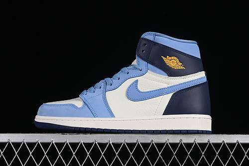 【360】[FD2596-400]-[AIR JORDAN 1 HIGH OG FIRST IN FLIGHT UNIVERSITY BLUE/MIDNIGHT NAVY/SAIL][36-47.5]