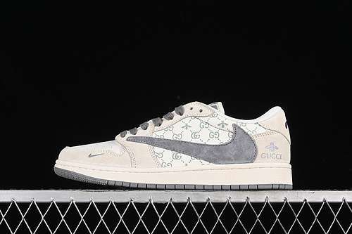 【360】[SJ2068-107]-[TRAVIS SCOTT X FRAGMENT DESIGN X AIR JORDAN 1 LOW OG SP WHITE/GREN]-[36-45]