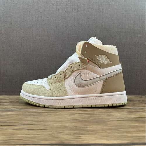 【380】[CT0979-102]-[AIR JORDAN 1 ZOOM CMFT WHITE/GREY HEATHER-OLIVE AURA-KHAKI]-[UNISEX:36-47.5]