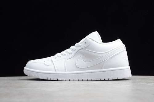 【300】[553558-111]-[GZ AIR JORDAN 1 LOW WHITE/WHITE/WHITE]-[WOMAN:36-39]-[MAN:40-47.5]