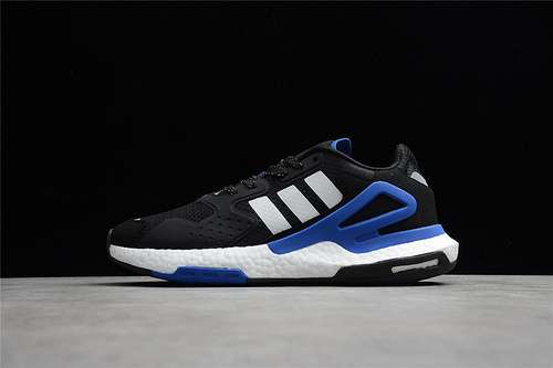 【300】[FW4041]-[DAY JOGGER SHOES CORE BLACK/BLUE/CLOUD WHITE]-[WOMAN:36-39]-[MAN:40-45]
