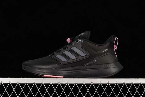 【270】[H00499]-[EQ21 RUN COLD.RDY SHOES CORE BLACK/CORE BLACK/PINK]-[WOMAN:36-39]-[MAN:40-45]