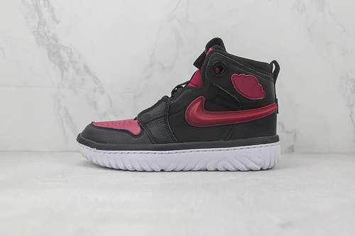 【280】[AR5321-006]-[AIR JORDAN 1 REACT HIGH BLACK/WHITE/NOBLE RED]-[WOMAN:36-39]-[MAN:40-45]