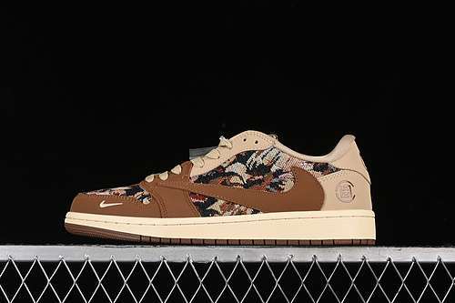 【360】[JH6088-610]-[TRAVIS SCOTT X FRAGMENT DESIGN X AIR JORDAN 1 LOW OG SP GREY/BROWN]-[36-45]