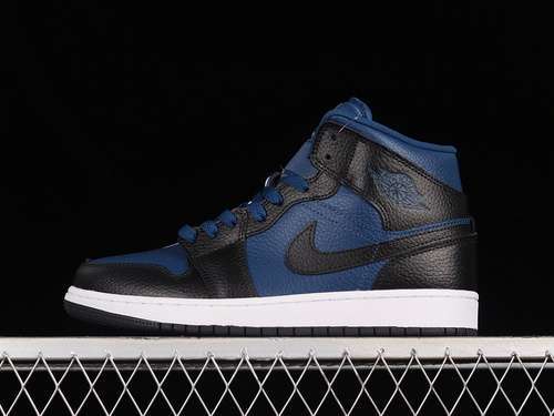 【320】[DR0501-401]-[AIR JORDAN 1 MID SE SPLIT FRENCH BLUE/BLACK/WHITE]-[WOMAN:36-39]-[MAN:40-46]