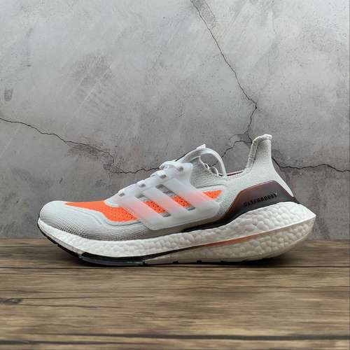 【300】[FY0375]-[ULTRABOOST 21 SHOES DASH GREY/DASH GREY/SCREAMING ORANGE]-[WOMAN:36-39]-[MAN:40-48]