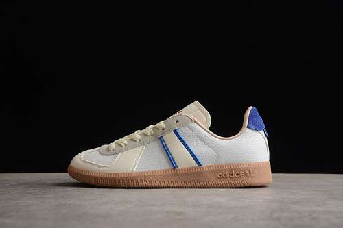 【300】[HQ6457]-[GERMAN TRAINER SHOES CLOUD WHITE/BLUE/GUM]-[WOMAN:35-39]-[MAN:40-45]