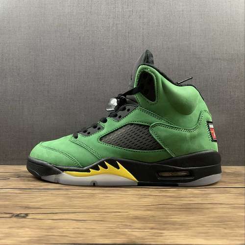 【360】[CK6631-307]-[AIR JORDAN 5 RETRO SE OREGON APPLE GREEN/BLACK/YELLOW STRIKE/BLACK]-[MAN:40-47]