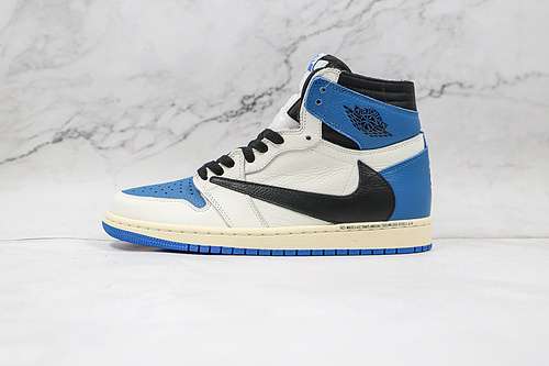 【400】[DH3227-105]-[TRAVIS SCOTT FRAGMENT AIR JORDAN 1 RETRO HIGH OG WHITE/BLUE/BLACK]-[UNISEX:36-46]