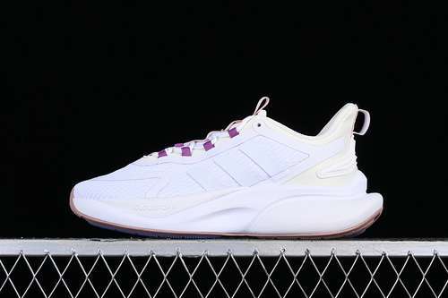 【280】[HP6150]-[ADIDAS ALPHABOUNCE+ CLOUD WHITE/TEAM COLLEGE PURPLE]-[WOMAN:36-39]-[MAN:40-45]