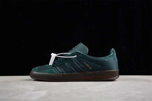 【260】[H06272]-[ADIDAS ORIGINALS GAZELLE INDOOR BLACK/GREEN]-[WOMAN:36-39]-[MAN:40-45]