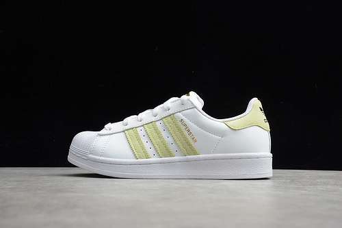 【280】[FW3568]-[SUPERSTAR SHOES CLOUD WHITE/CLOUD WHITE/LIGHT YELLOW]-[WOMAN:36-39]-[MAN:40-45]