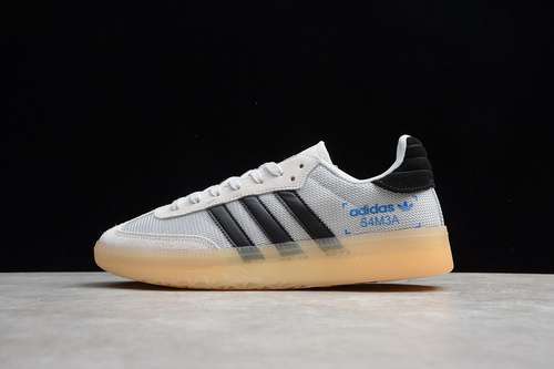 [EE5508]-[SAMBA RM SHOES CRYSTAL WHITE/CORE BLACK/BLUEBIRD]-[WOMAN:36-39]-[MAN:40-45]