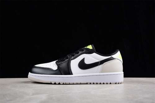 【280】[DD9315-108]-[AIR JORDAN 1 LOW GOLF WHITE/BLACK/PHANTOM/VOLT]-[UNISEX:36-46]