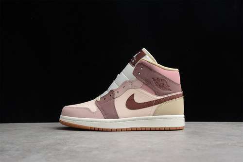 【360】[DO7440-821]-[CJ AIR JORDAN 1 MID NEUTRAL BROWN/TAN/DARK PONY]-[WOMAN:35.5-39]