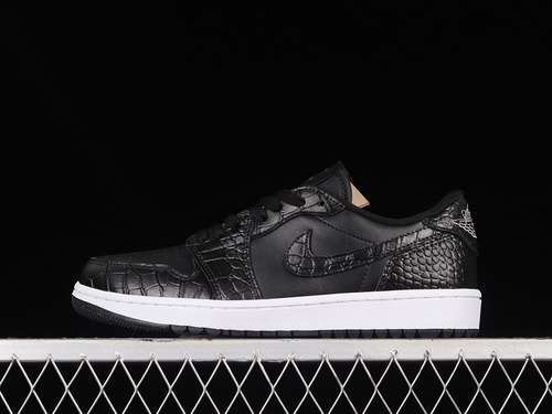 【270】[DD9315-003]-[AIR JORDAN 1 LOW GOLF BLACK CROCODILE BLACK/BLACK/IRON GREY/WHITE]-[35.5-47.5]