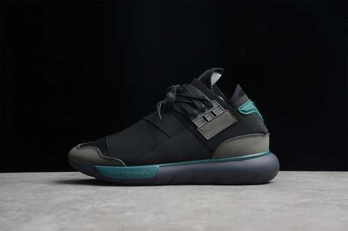 【360】[S84735]-[Y-3 QASA HIGH CORE BLACK/CORE BLACK/DARK BLUE]-[WOMAN:36-39]-[MAN:40-45]